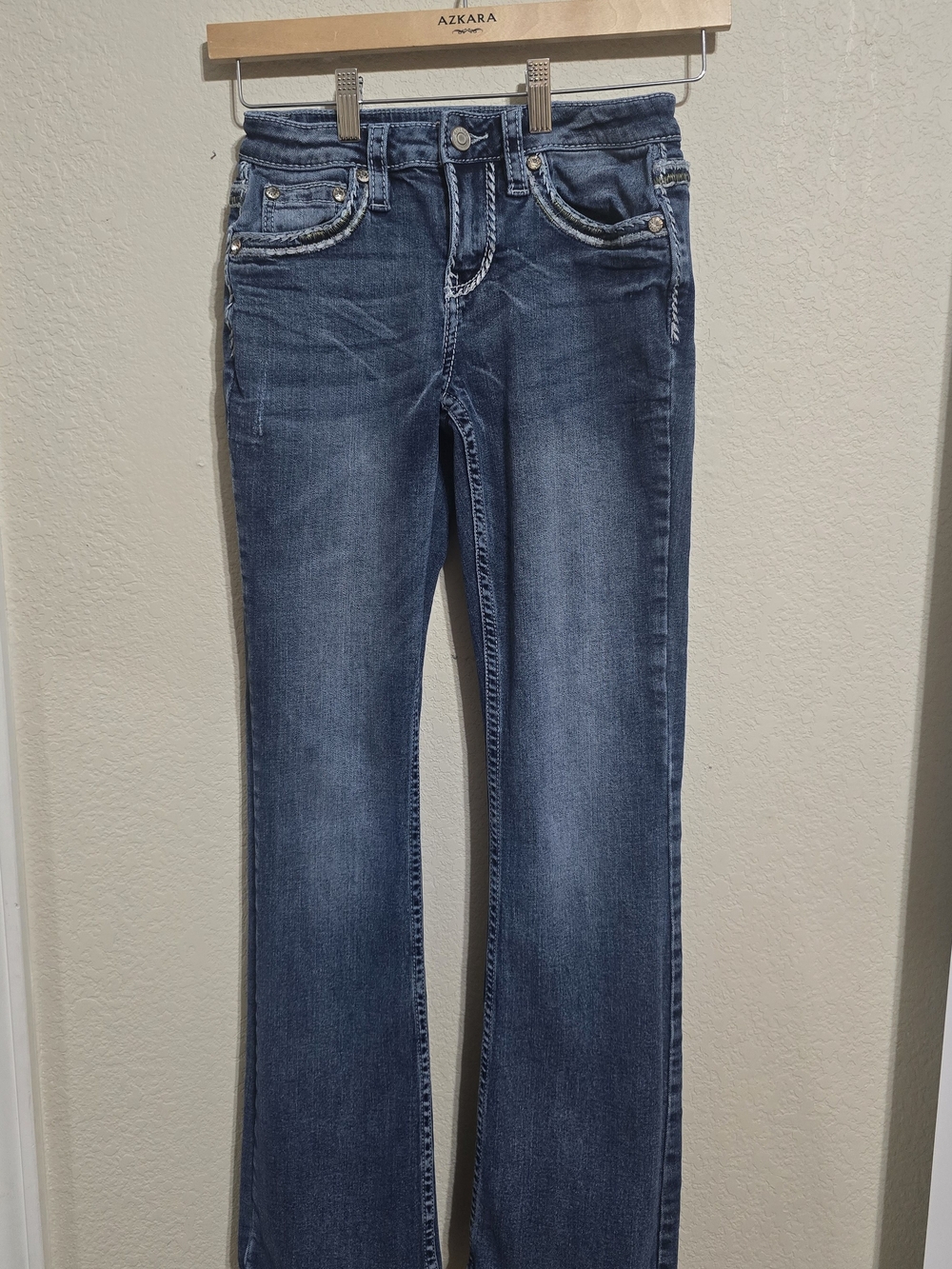Shyanne Dark Blue Bootcut Jeans Size 4, Cowgirl, Festival, Country